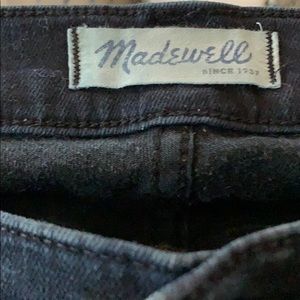 Madewell skinny skinny distressed black jeans